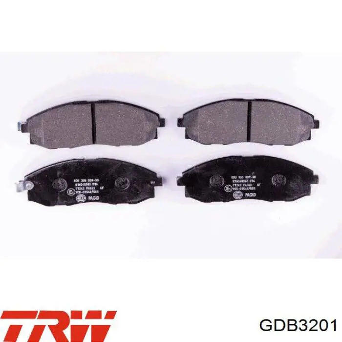 Передні тормозні колодки GDB3201 TRW