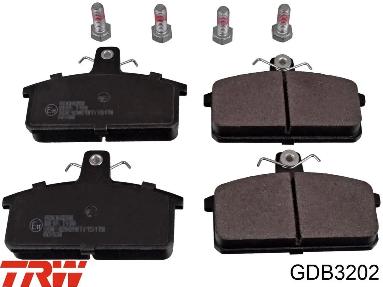 Передні тормозні колодки GDB3202 TRW