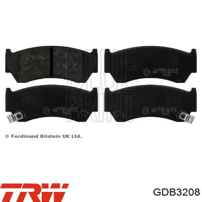 Купити GDB3208 TRW Колодки гальмівні передні, дискові
