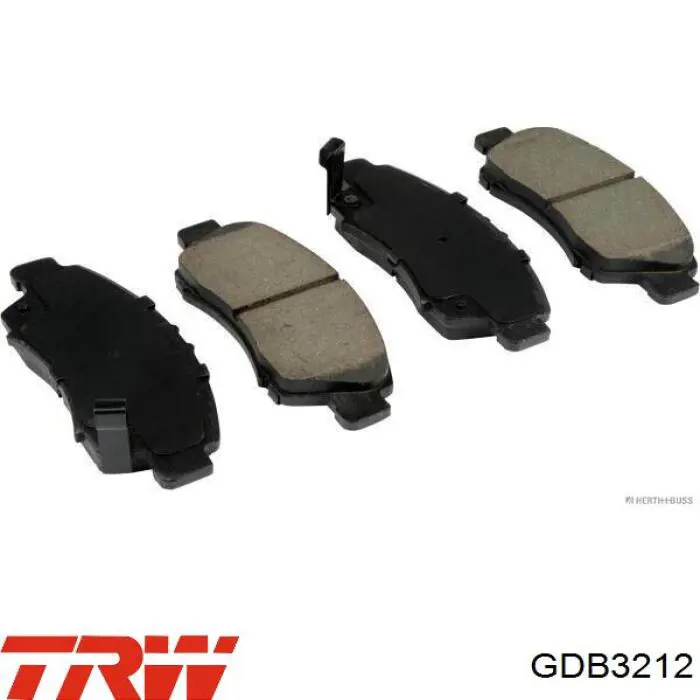Купити GDB3212 TRW Колодки гальмівні передні, дискові