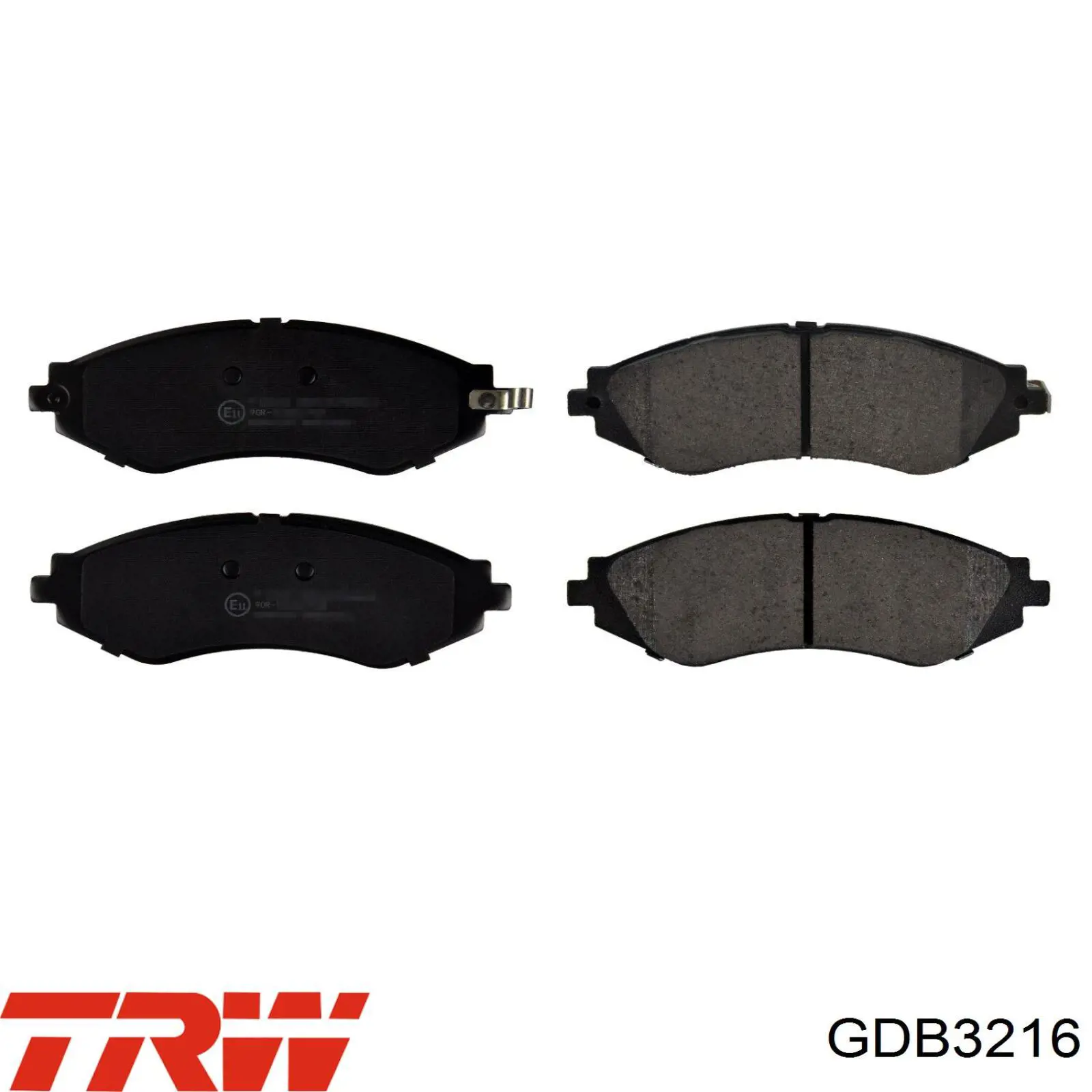 GDB3216 TRW колодки гальмівні передні, дискові