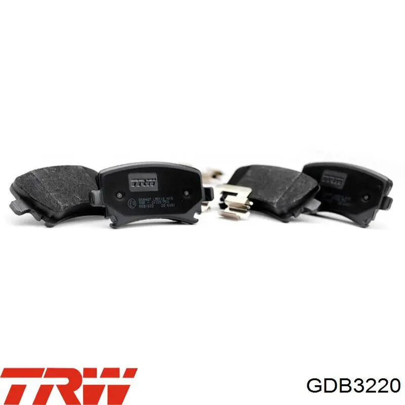 GDB3220 TRW колодки гальмівні передні, дискові