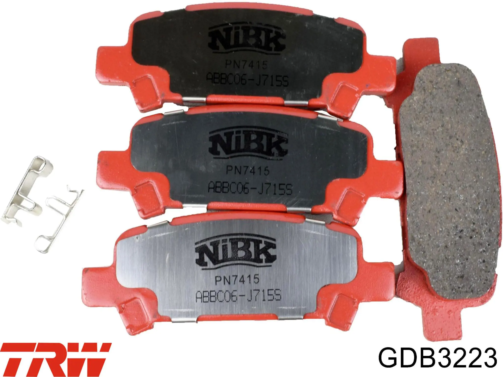 Купити GDB3223 TRW Задні колодки