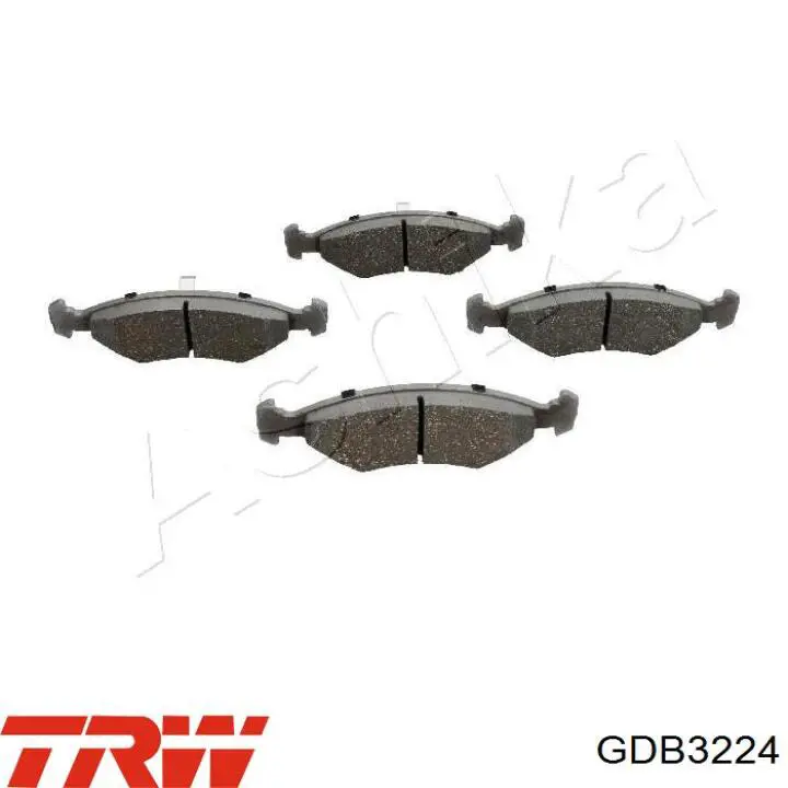 Купити GDB3224 TRW Колодки гальмівні передні, дискові