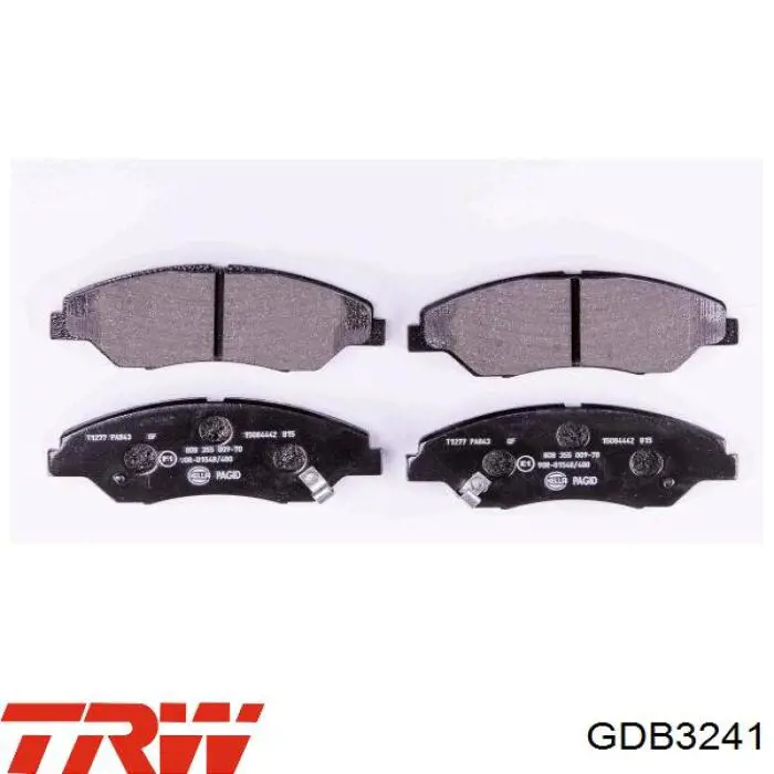 Купити GDB3241 TRW Колодки гальмівні передні, дискові