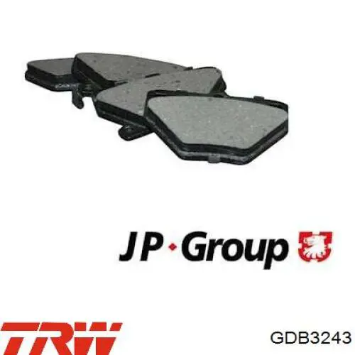 Задні гальмівні колодки TRW GDB3243 ціна, від 15.87 USD