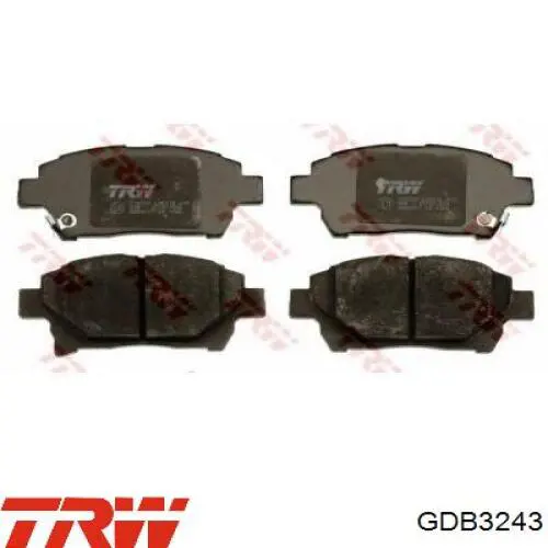 Купити GDB3243 TRW Задні колодки
