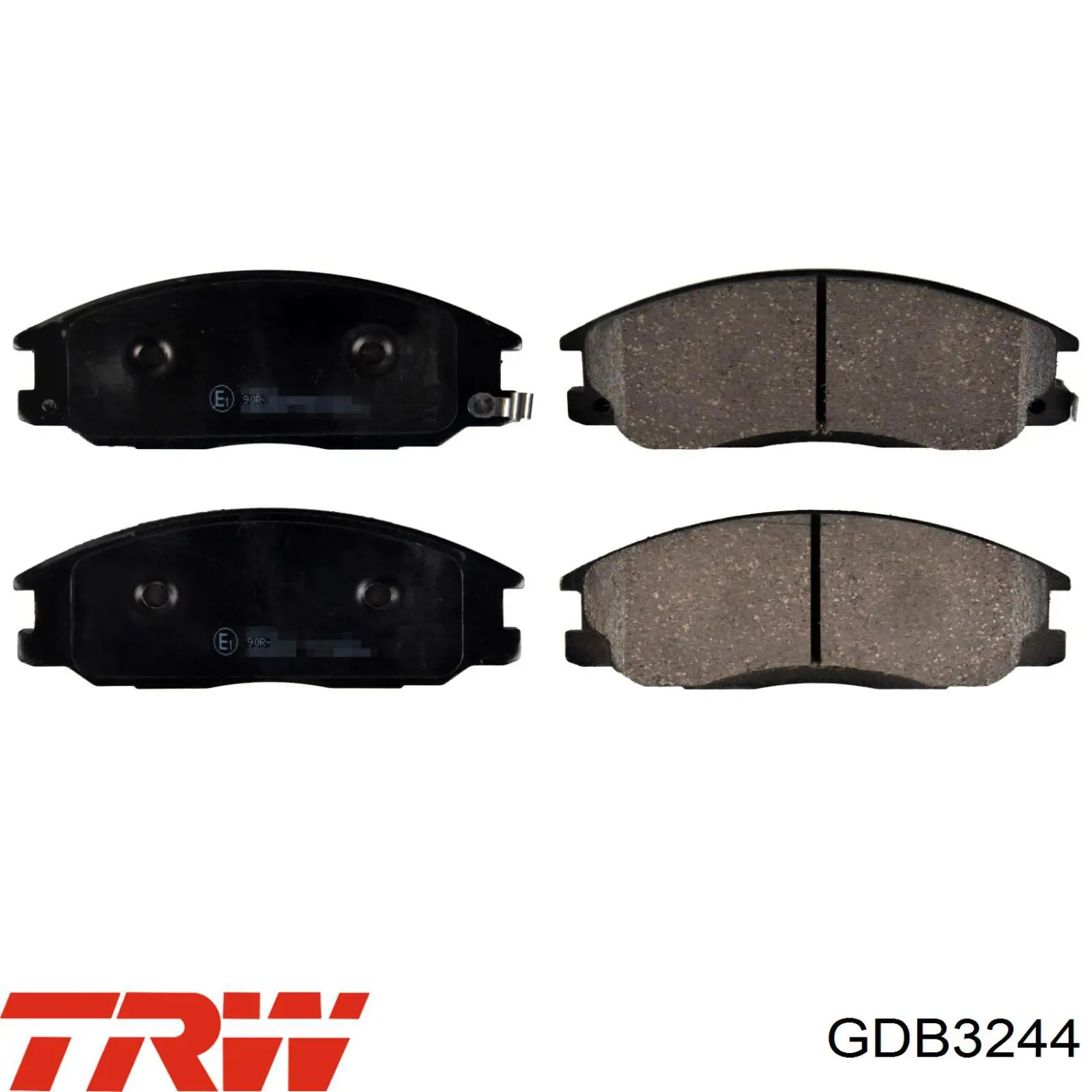 Передні тормозні колодки GDB3244 TRW