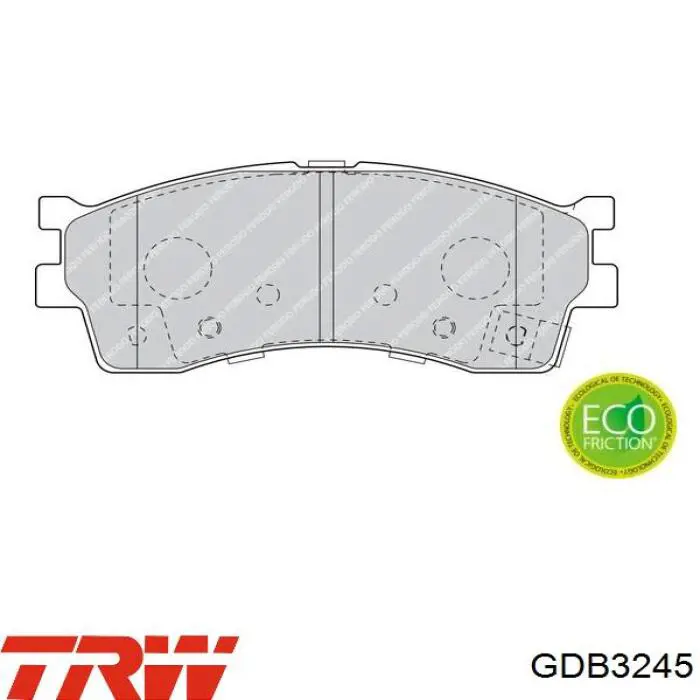 Купити GDB3245 TRW Колодки гальмівні передні, дискові