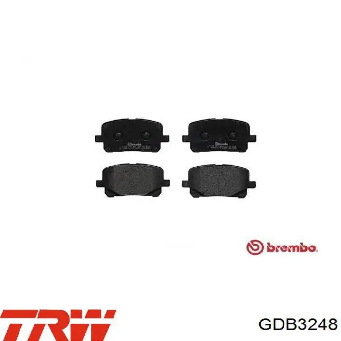 Гальмівні колодки TRW GDB3248 ціна, від 22.78 USD