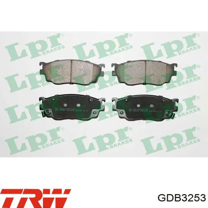 Гальмівні колодки TRW GDB3253 ціна, від 19.96 USD