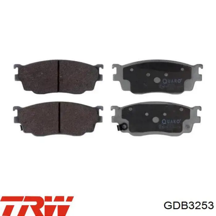 Купити GDB3253 TRW Колодки гальмівні передні, дискові