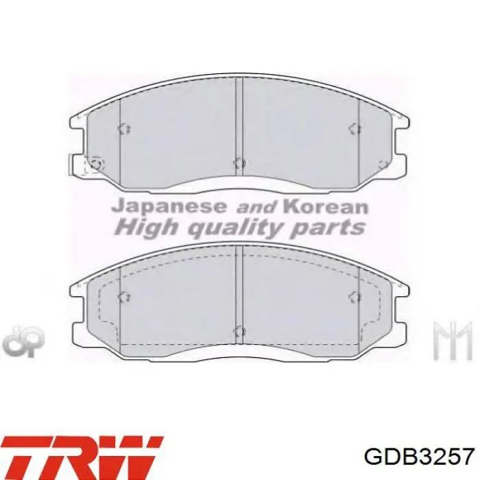 Гальмівні колодки TRW GDB3257 ціна, від 22.50 USD