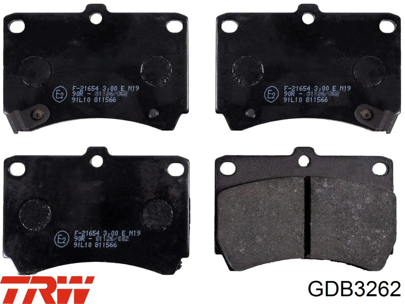 GDB3262 TRW колодки гальмівні передні, дискові