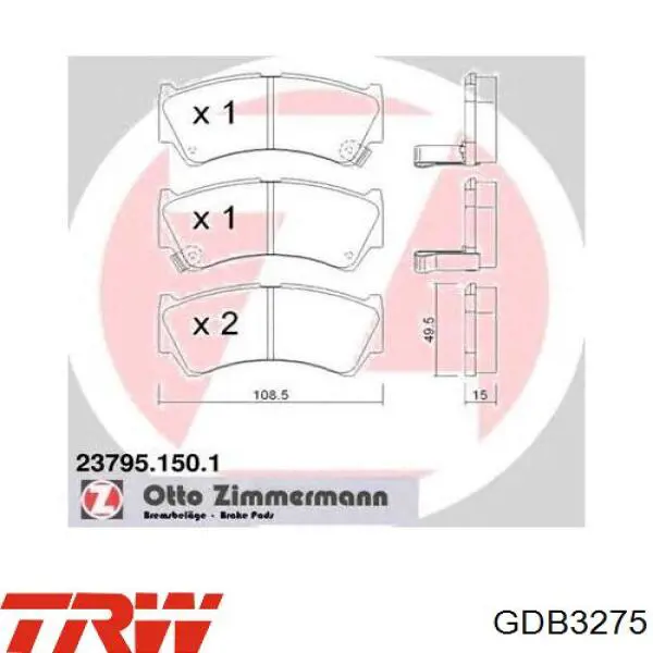Тормозні колодки Kavo Parts KBP8519