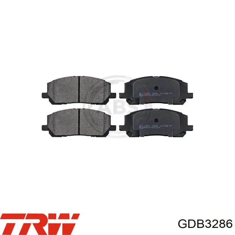Купити GDB3286 TRW Колодки гальмівні передні, дискові