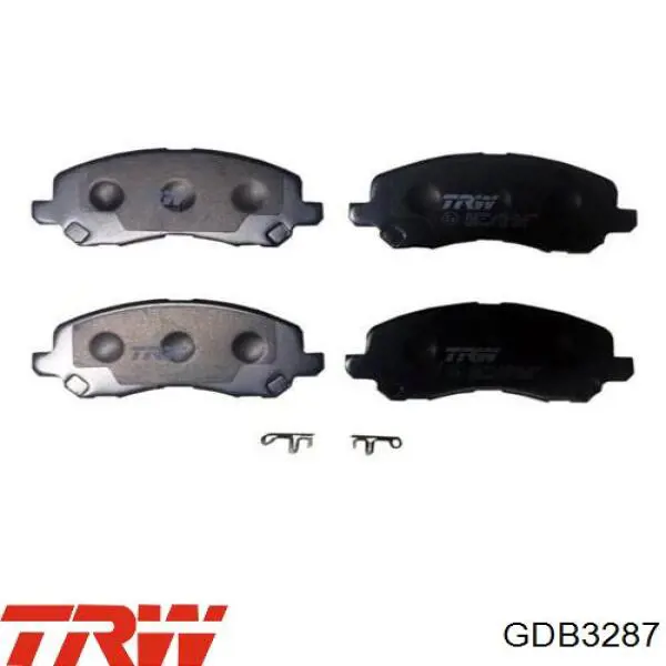 Купити GDB3287 TRW Колодки гальмівні передні, дискові