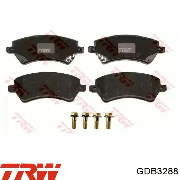 Передні тормозні колодки GDB3288 TRW