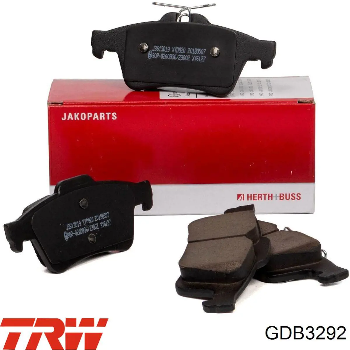 Задні гальмівні колодки GDB3292 TRW