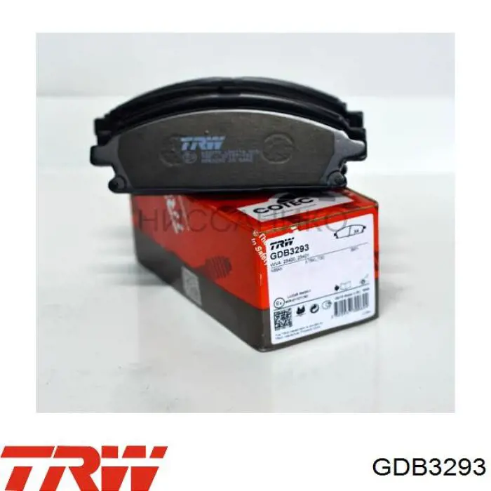 GDB3293 TRW колодки гальмівні передні, дискові