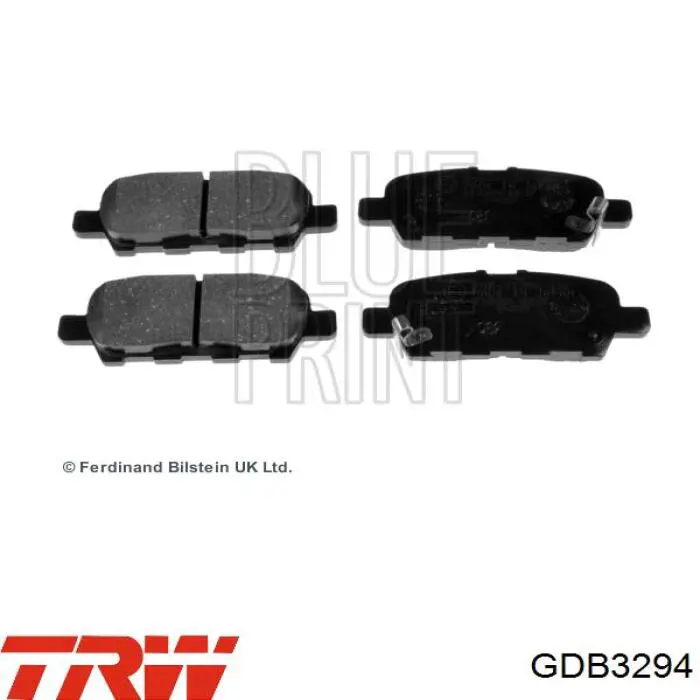 Купити GDB3294 TRW Задні колодки