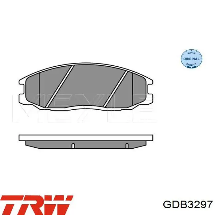 Купити GDB3297 TRW Колодки гальмівні передні, дискові