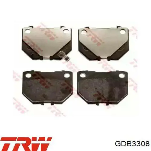 GDB3308 TRW Колодки гальмівні задні, дискові