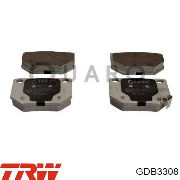 Задні гальмівні колодки GDB3308 TRW