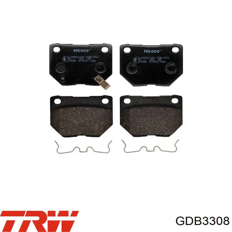 Задні дискові колодки TRW GDB3308