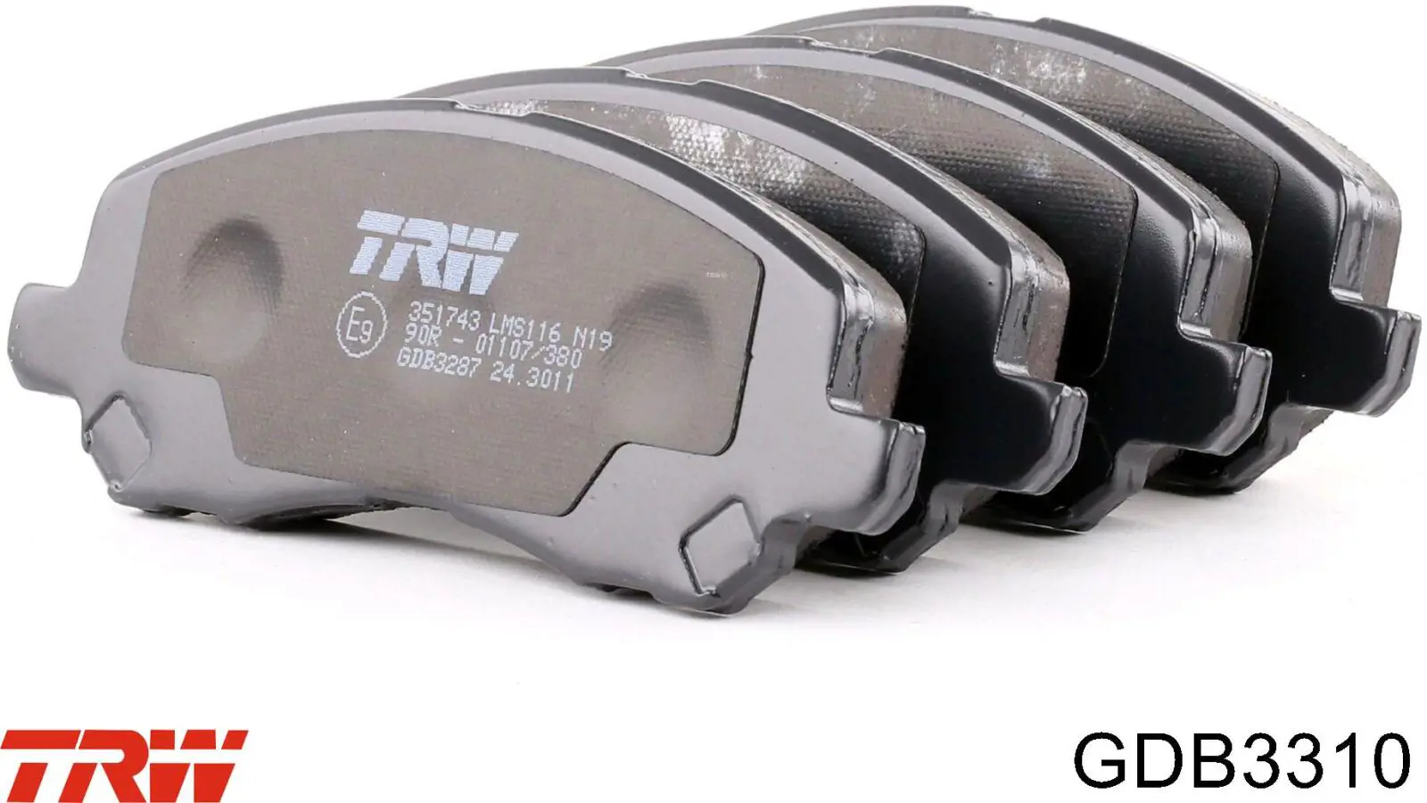 Передні тормозні колодки GDB3310 TRW