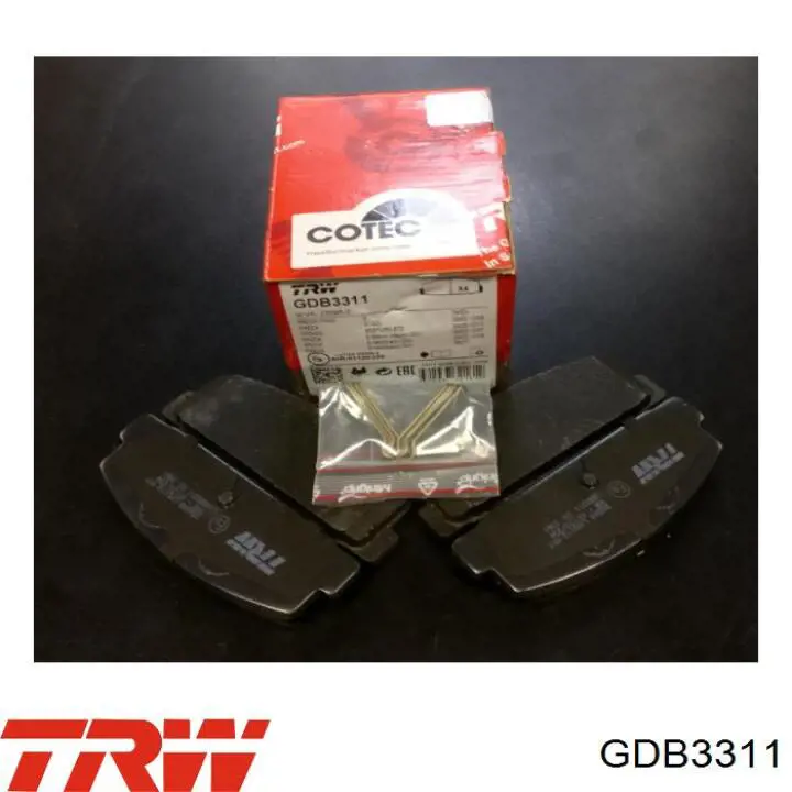 Купити GDB3311 TRW Задні колодки