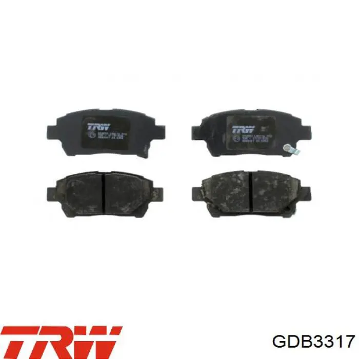 GDB3317 TRW колодки гальмівні передні, дискові