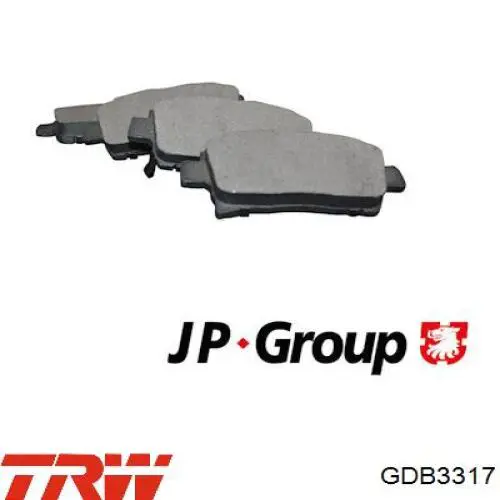 Передні тормозні колодки GDB3317 TRW