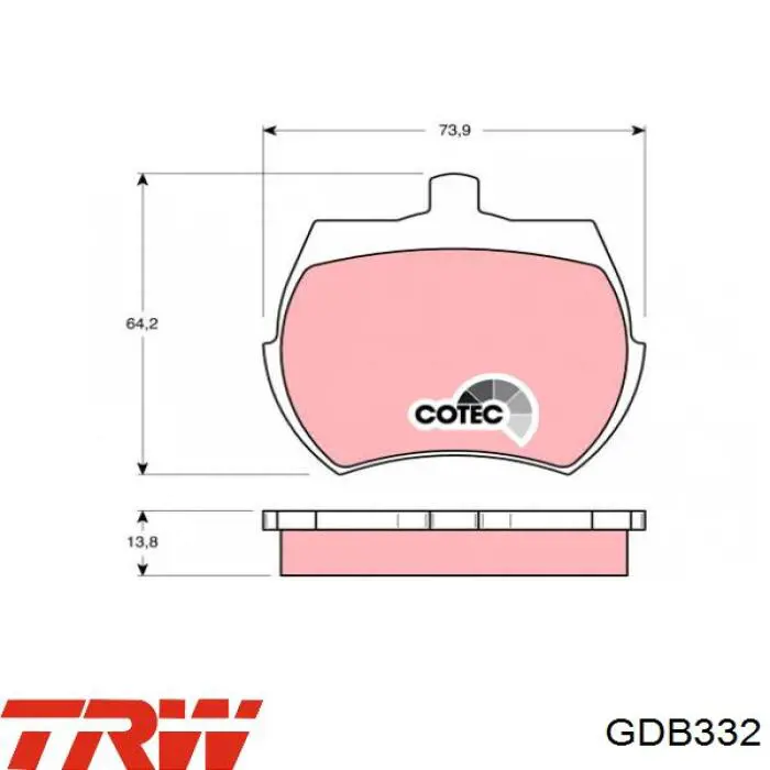Передні тормозні колодки P52002 Brembo