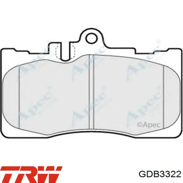 Гальмівні колодки TRW GDB3322 ціна, від 27.33 USD