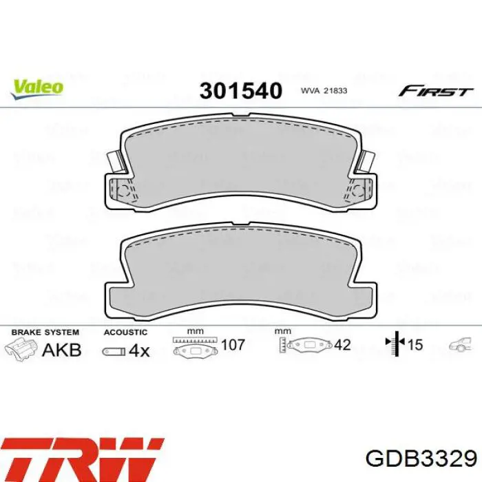 Задні гальмівні колодки Toyota 0449220012 ціна, від 13.15 USD