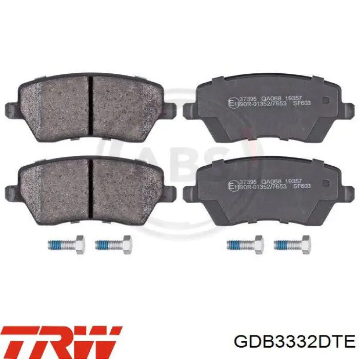 Гальмівні колодки TRW GDB3332DTE ціна, від 20.24 USD