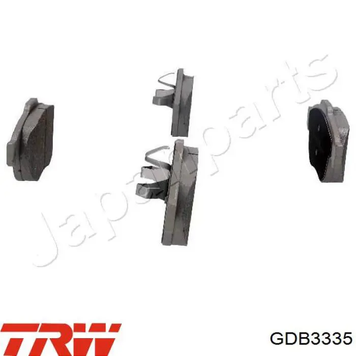 Передні тормозні колодки GDB3335 TRW