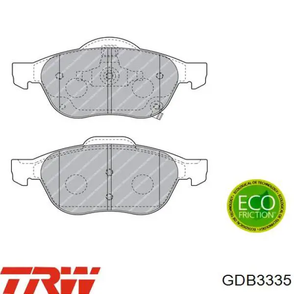 Тормозні колодки TRW GDB3335