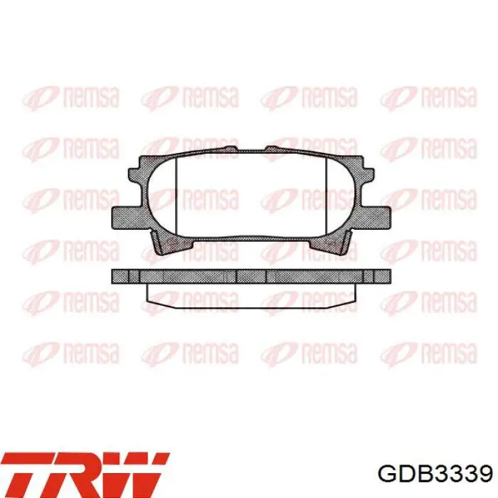 Задні дискові колодки TRW GDB3339S