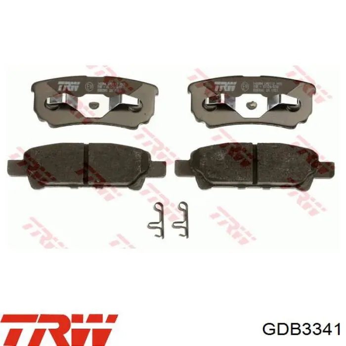 Купити GDB3341 TRW Задні колодки