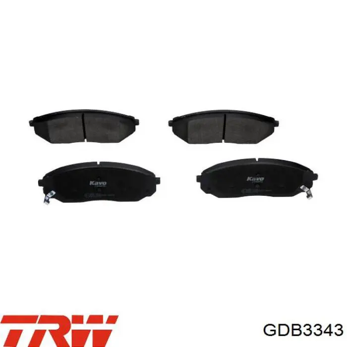 Купити GDB3343 TRW Колодки гальмівні передні, дискові