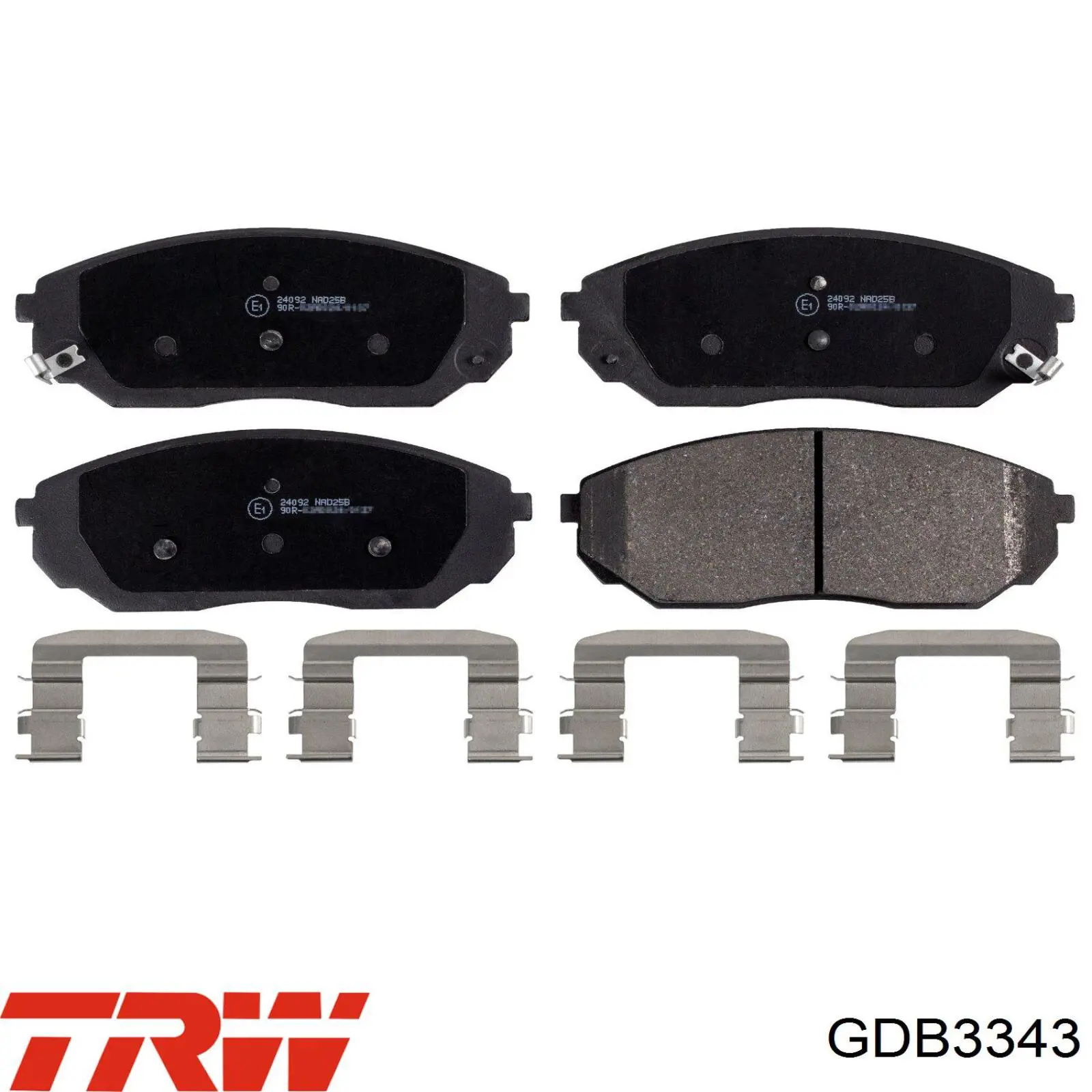 Передні тормозні колодки GDB3343 TRW