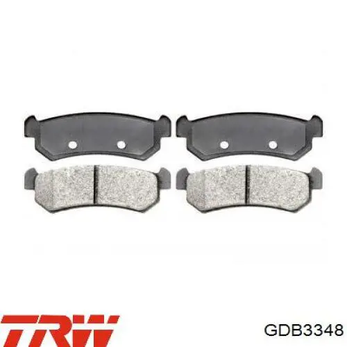 Купити GDB3348 TRW Задні колодки