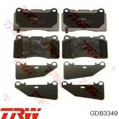 GDB3349 TRW Передні гальмівні колодки