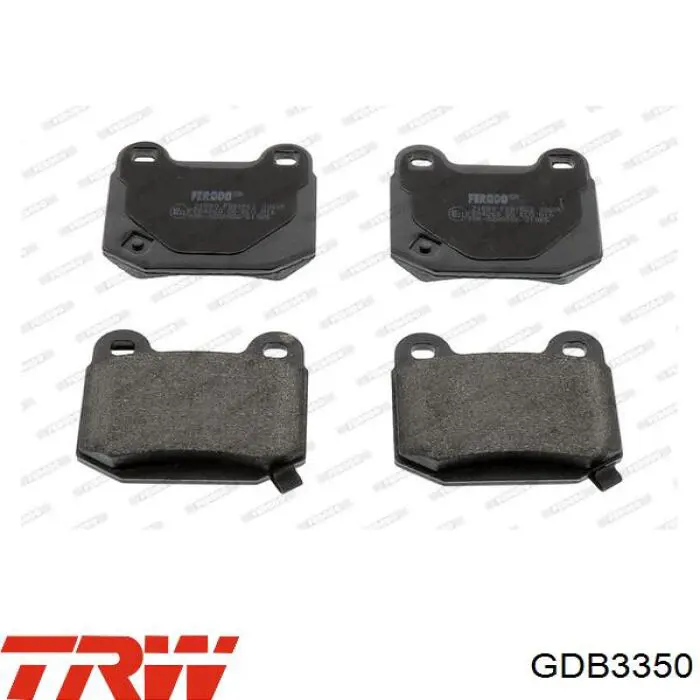 Купити GDB3350 TRW Задні колодки