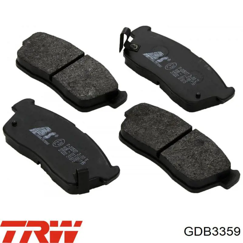 Передні тормозні колодки GDB3359 TRW