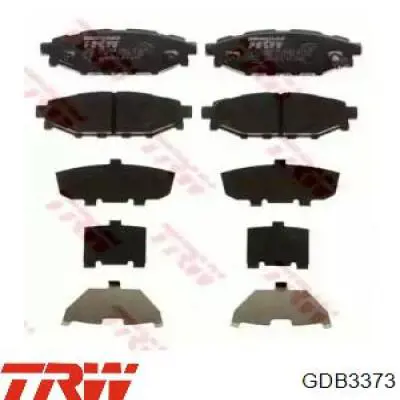 GDB3373 TRW Колодки гальмівні задні, дискові