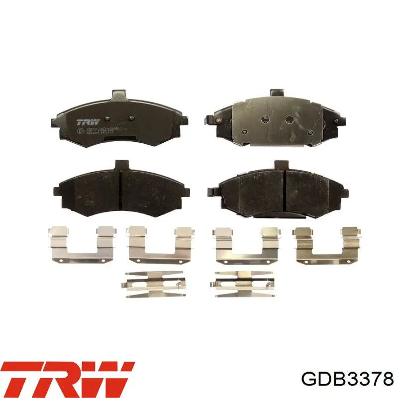 GDB3378 TRW колодки гальмівні передні, дискові