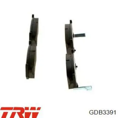 Купити GDB3391 TRW Колодки гальмівні передні, дискові